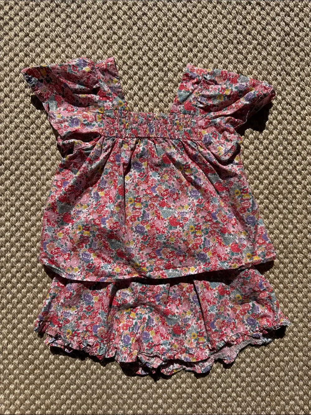 Zara Pink Floral Liberty Print Two-Piece Matching Set size 4 years